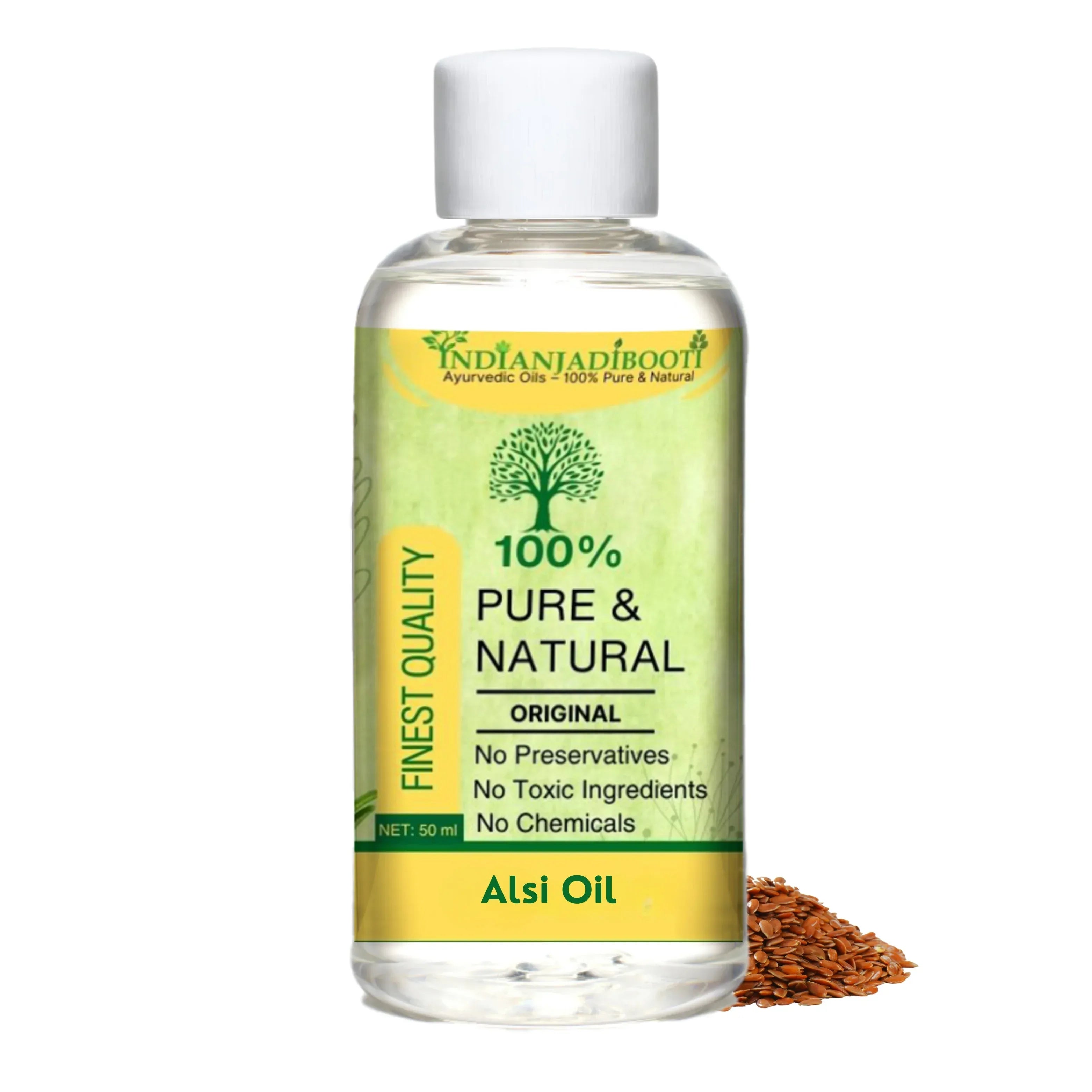 Flax Seed Edible (Cold Pressed) (Oil) - Alsi (Tel) - Linseed - Linum Usitatissimum - Tukhm-e-Katan by IndianJadiBooti - indianjadibooti Main image