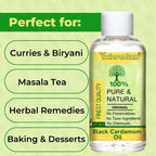 Black Cardamom Edible (Essential) (Oil) - Kali Moti Elaichi (Tel) - Amomum Subulatum (Tailam) - Elettaria Cardamomum by IndianJadiBooti - indianjadibooti
