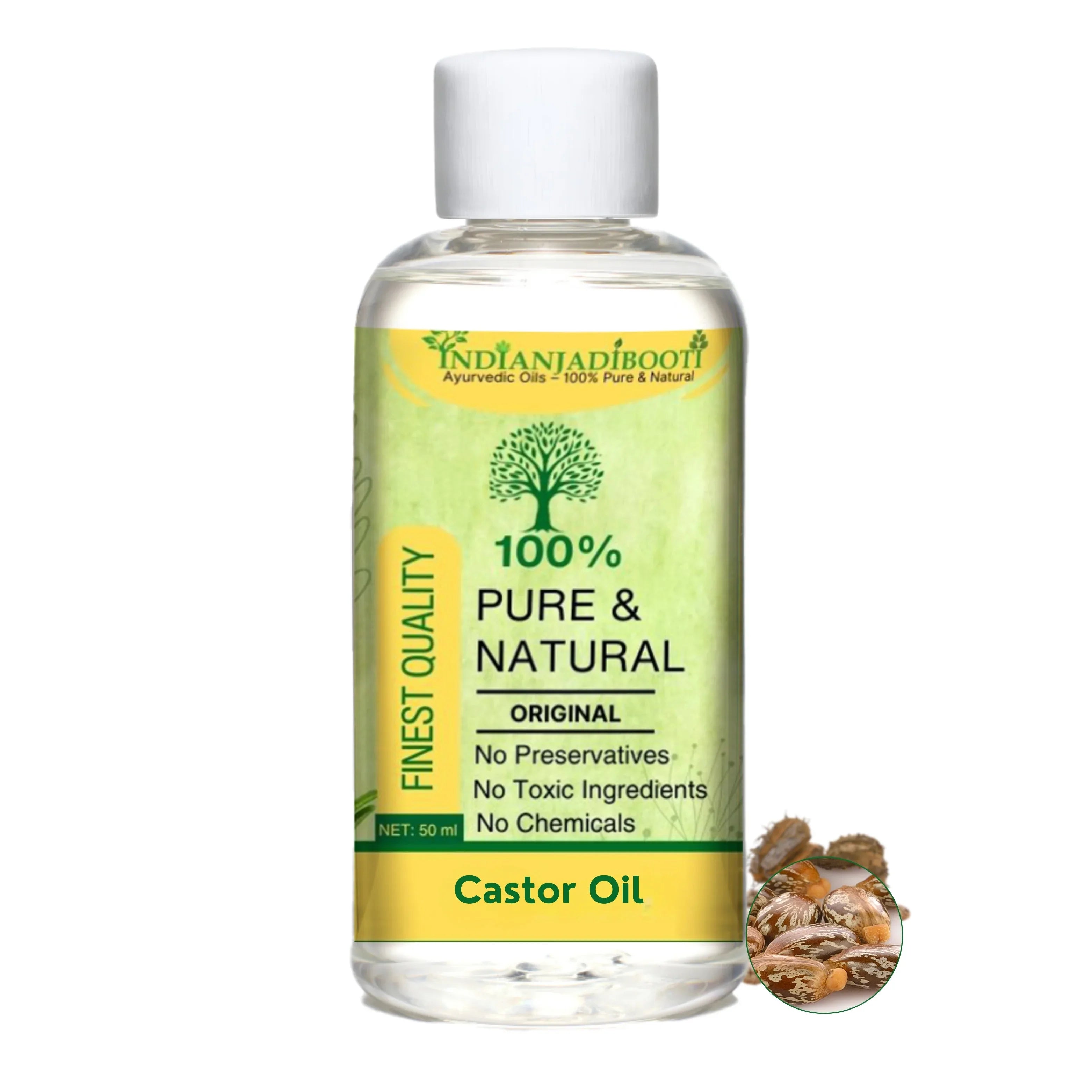 Castor (Cold Pressed) (Oil) - Erandi (Tel) - Ricinus Communis (Tailam) by IndianJadiBooti Secondary image