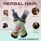 Herbal Hair Oil [100 ML] (Ayurvedic Mix of 22 Best Ingredients for Hair Growth) by IndianJadiBooti - indianjadibooti