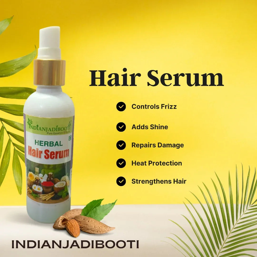 Herbal Hair Serum [100 ML] for for Silky, Tangle Free & Frizz-Free Hair by IndianJadiBooti - indianjadibooti Main image