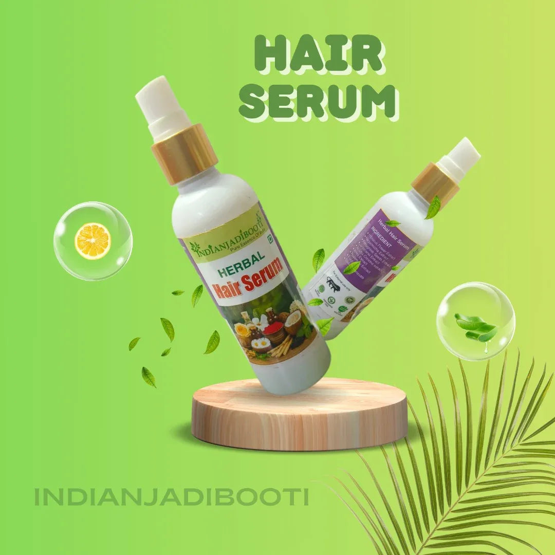 Herbal Hair Serum [100 ML] for for Silky, Tangle Free & Frizz-Free Hair by IndianJadiBooti - indianjadibooti