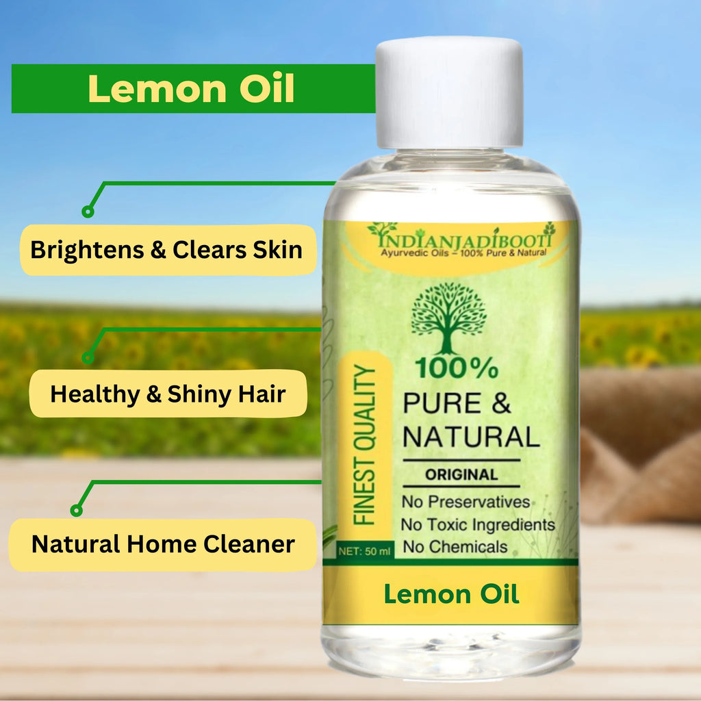 Lemon Edible (Essential) (Oil) - Nimbu (Tel) - Nimboo (Tailam) - Citrus Limonum by IndianJadiBooti - indianjadibooti