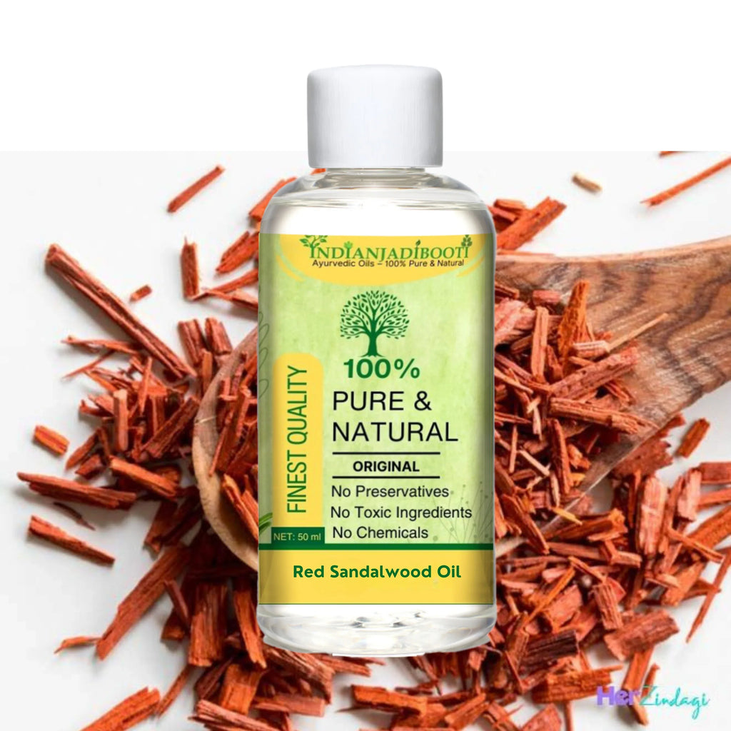 Lal Chandan (Tel) - Red Sandalwood (Oil) - Rakt Chandana (Tailam) - Pterocarpus Santalinus - Santalum Album by IndianJadiBooti - indianjadibooti