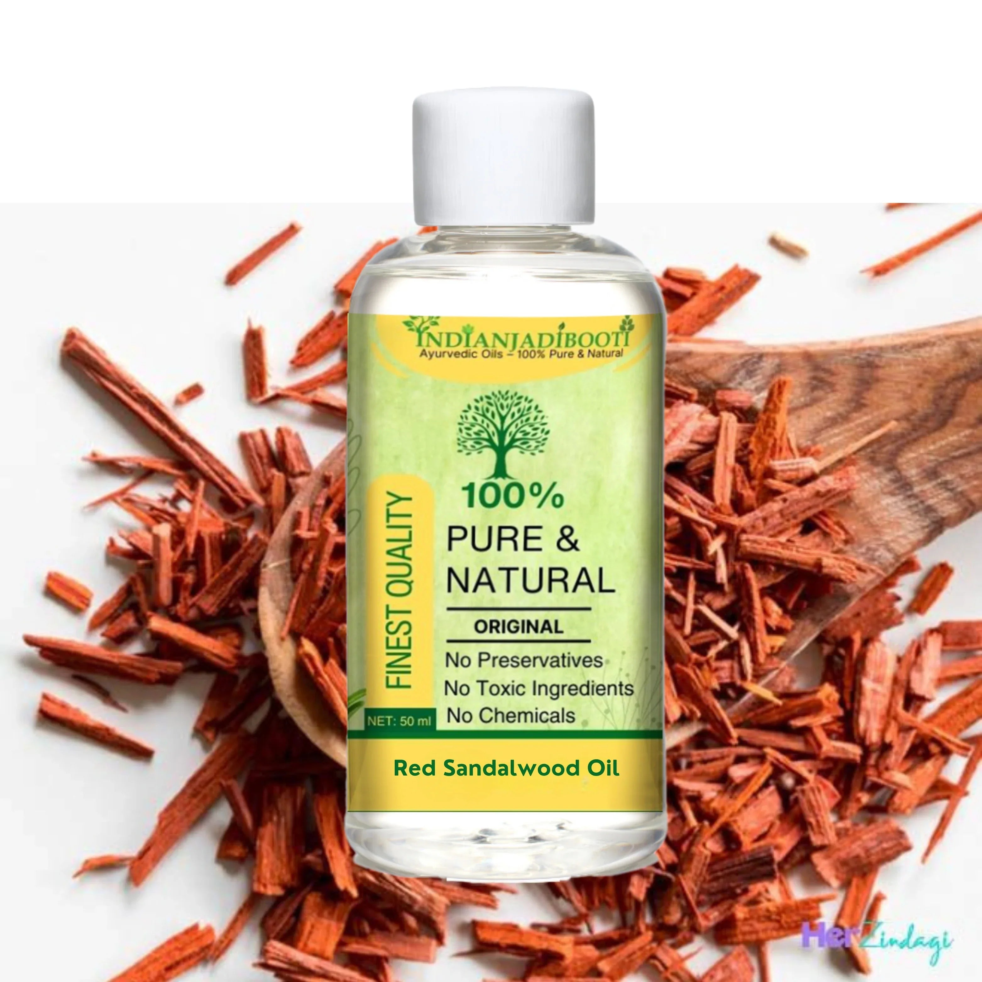 Lal Chandan (Tel) - Red Sandalwood (Oil) - Rakt Chandana (Tailam) - Pterocarpus Santalinus - Santalum Album by IndianJadiBooti - indianjadibooti