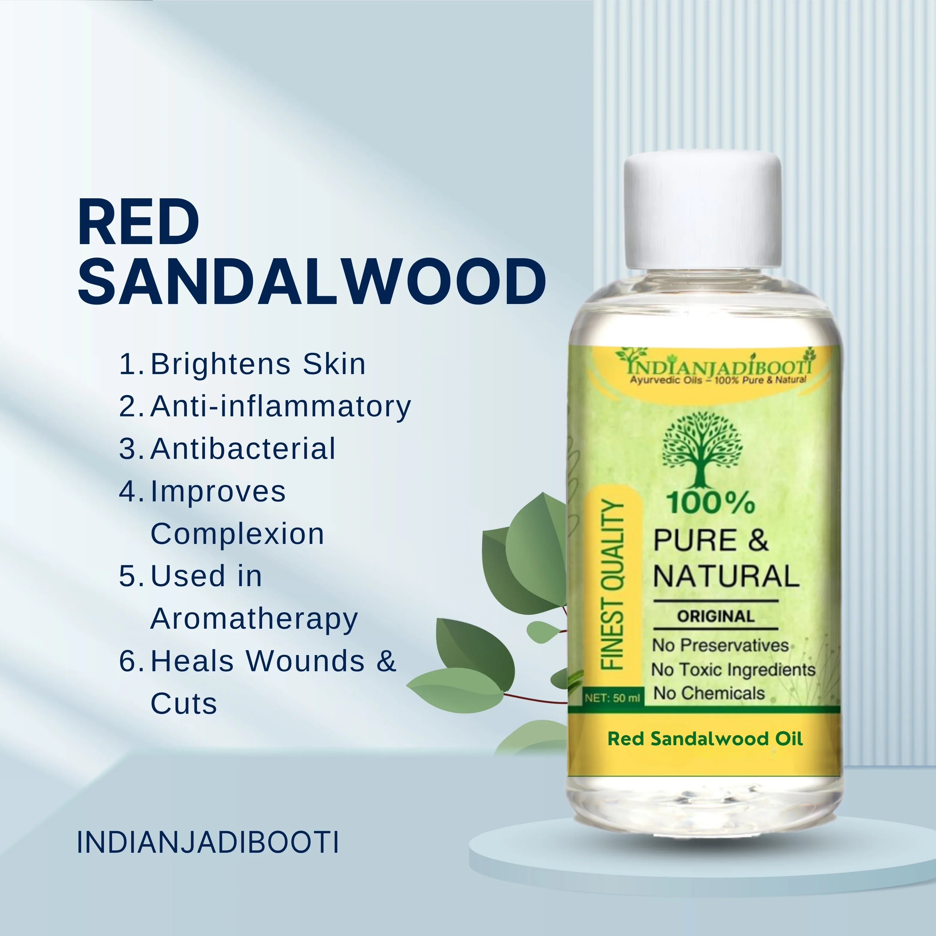Lal Chandan (Tel) - Red Sandalwood (Oil) - Rakt Chandana (Tailam) - Pterocarpus Santalinus - Santalum Album by IndianJadiBooti - indianjadibooti