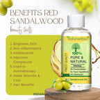 Lal Chandan (Tel) - Red Sandalwood (Oil) - Rakt Chandana (Tailam) - Pterocarpus Santalinus - Santalum Album by IndianJadiBooti - indianjadibooti