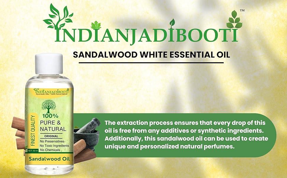 Sandalwood (White) Essential (Oil) - Safed Chandan (Tel) - Santalum Album by IndianJadiBooti - indianjadibooti