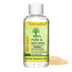 White Sesame Seeds Cold Pressed (Oil) - Safed Til (Tel) - Sesamum Indicum by IndianJadiBooti - indianjadibooti