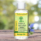 Borage Edible (Cold Pressed) (Oil) - (Natural Therapeutic Grade) - Gajwan (Tel) - Gaozaban (Tailam) - Star Flower - Boragio - Gol Gavzaban - Borago Officinalis - Onosma Bracteatum by IndianJadiBooti - indianjadibooti