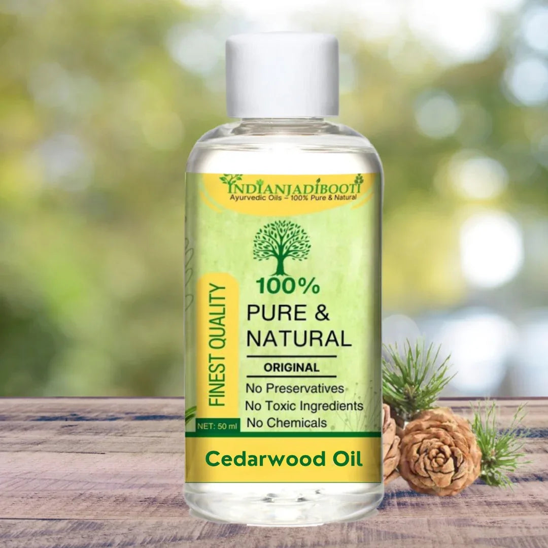 Cedarwood (Essential) (Oil) (Tel) (Tailam)- Pure And Natural Aromatherapy Oil For Grounding, Relaxation, And Topical Application by IndianJadiBooti - indianjadibooti Main image