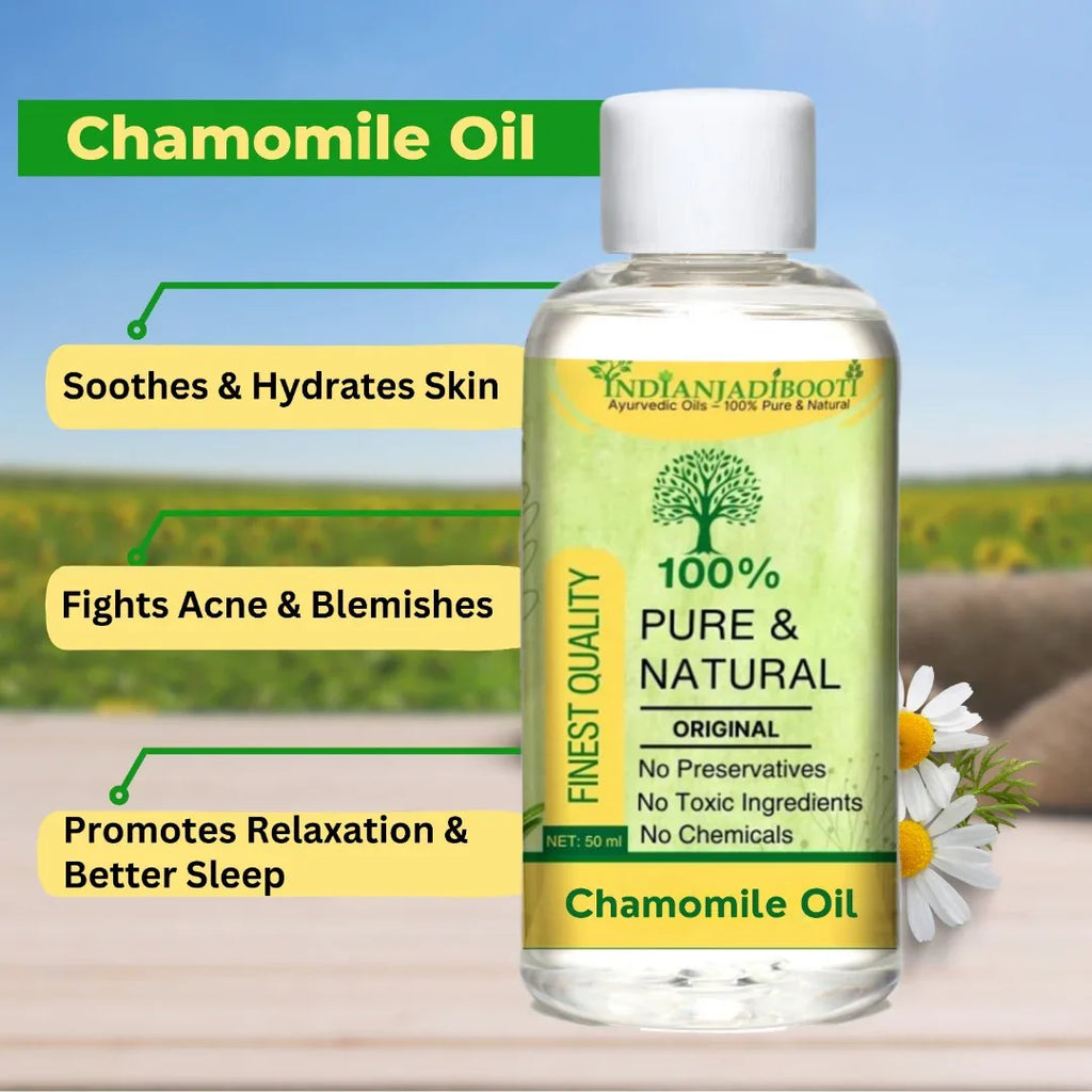 Chamomile (Essential) (Oil) - Babuna (Tel) - Babune (Tailam) - Karpurapuspa - Matricaria Chamomilla by IndianJadiBooti - indianjadibooti
