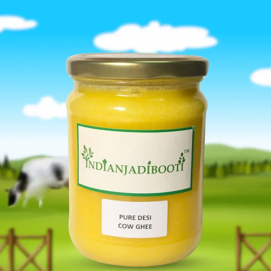 Desi Cow Ghee (Pure & Natural) (No Additives or Preservatives) - Clarified Butter - Ghritam - Ghrit by IndianJadiBooti - indianjadibooti