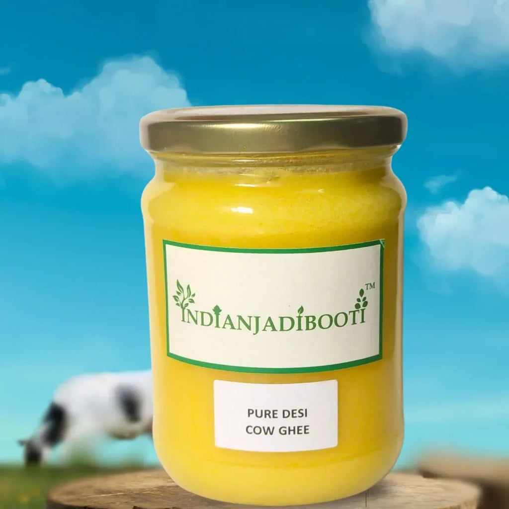 Desi Cow Ghee (Pure & Natural) (No Additives or Preservatives) - Clarified Butter - Ghritam - Ghrit by IndianJadiBooti - indianjadibooti