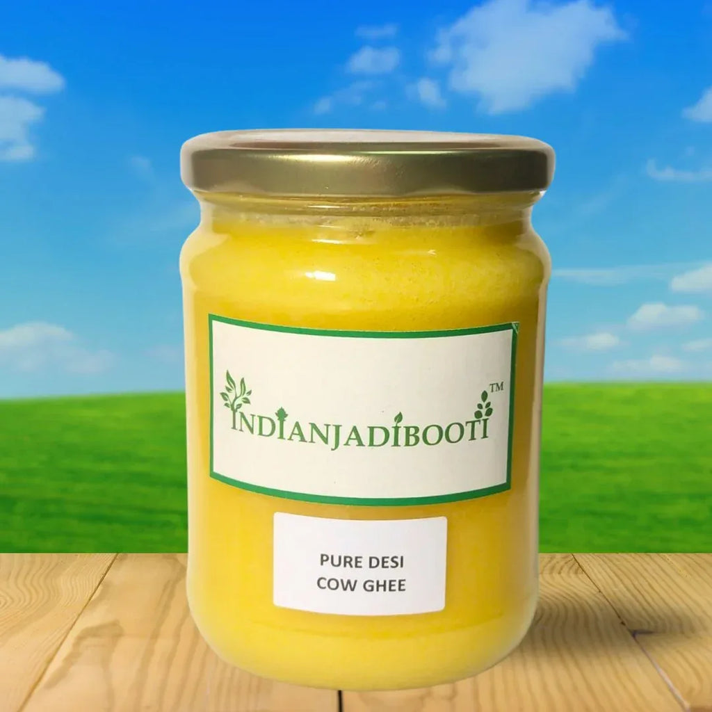 Desi Cow Ghee (Pure & Natural) (No Additives or Preservatives) - Clarified Butter - Ghritam - Ghrit by IndianJadiBooti - indianjadibooti