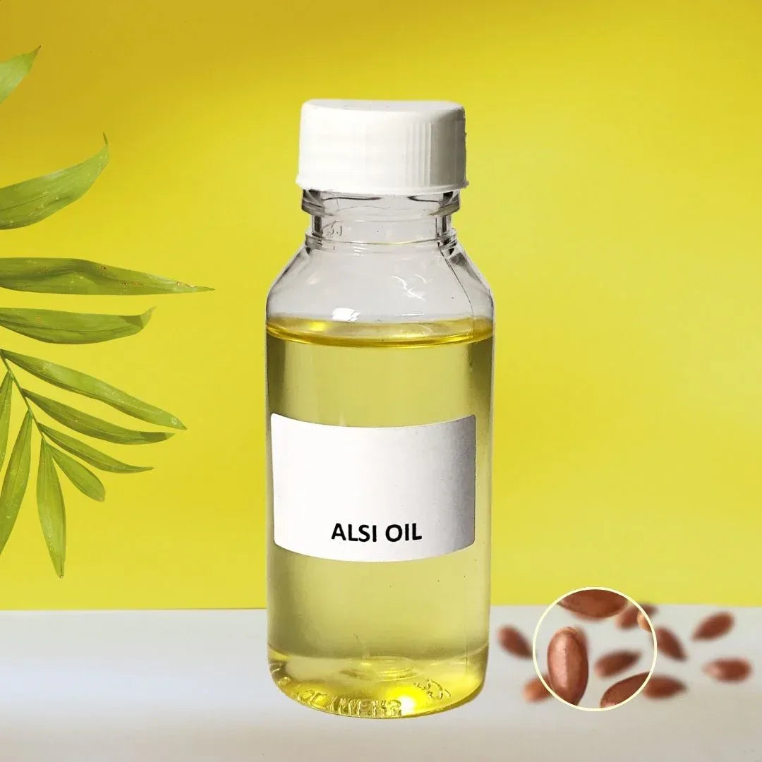 Flax Seed Edible (Cold Pressed) (Oil) - Alsi (Tel) - Linseed - Linum Usitatissimum - Tukhm-e-Katan by IndianJadiBooti - indianjadibooti