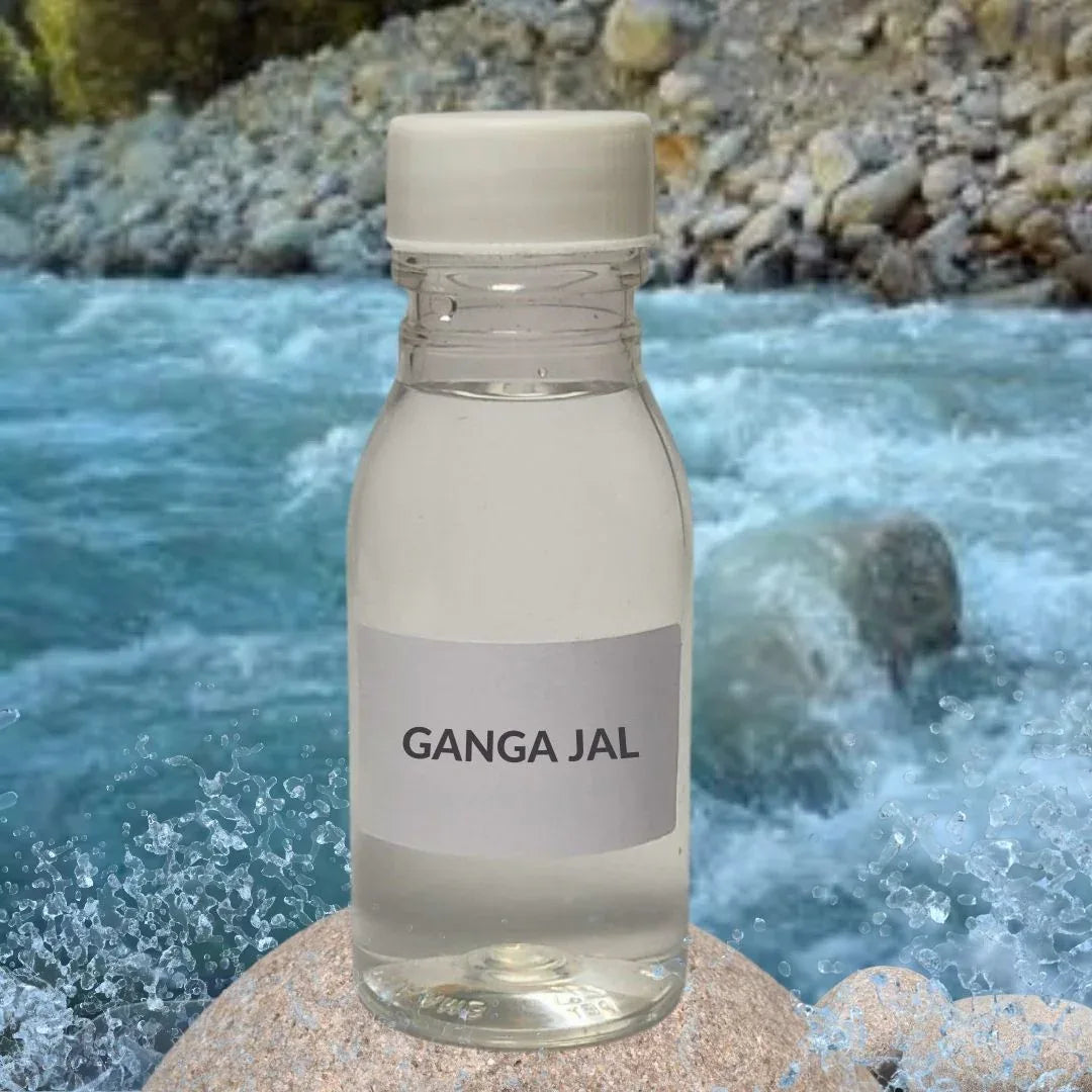 Ganga Jal [Bottle : 30 ml Each] (Pure & Natural) - Gangajal - Holy Water - Sacred Puja Essential by Indianjadibooti - indianjadibooti Main image