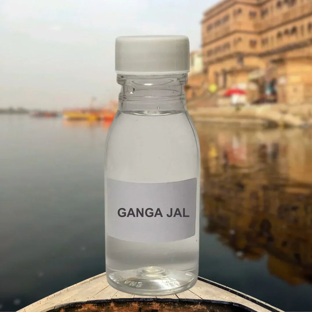 Ganga Jal [Bottle : 30 ml Each] (Pure & Natural) - Gangajal - Holy Water - Sacred Puja Essential by Indianjadibooti - indianjadibooti