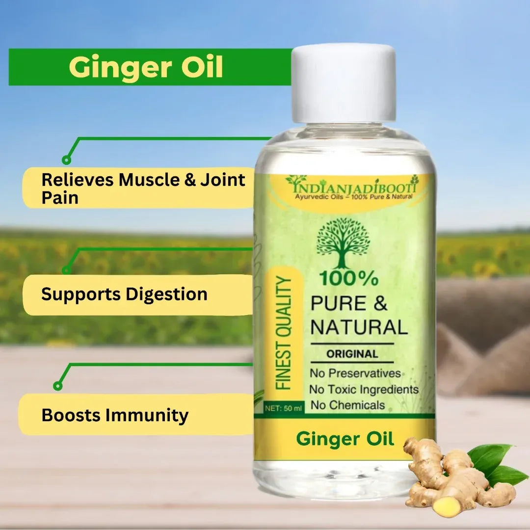 Ginger Edible (Essential) (Oil) - Sonth (Tel) - Sunthi (Tailam) - Zanjabeel - Sooth - Zingiber Officinale by IndianJadiBooti Secondary image