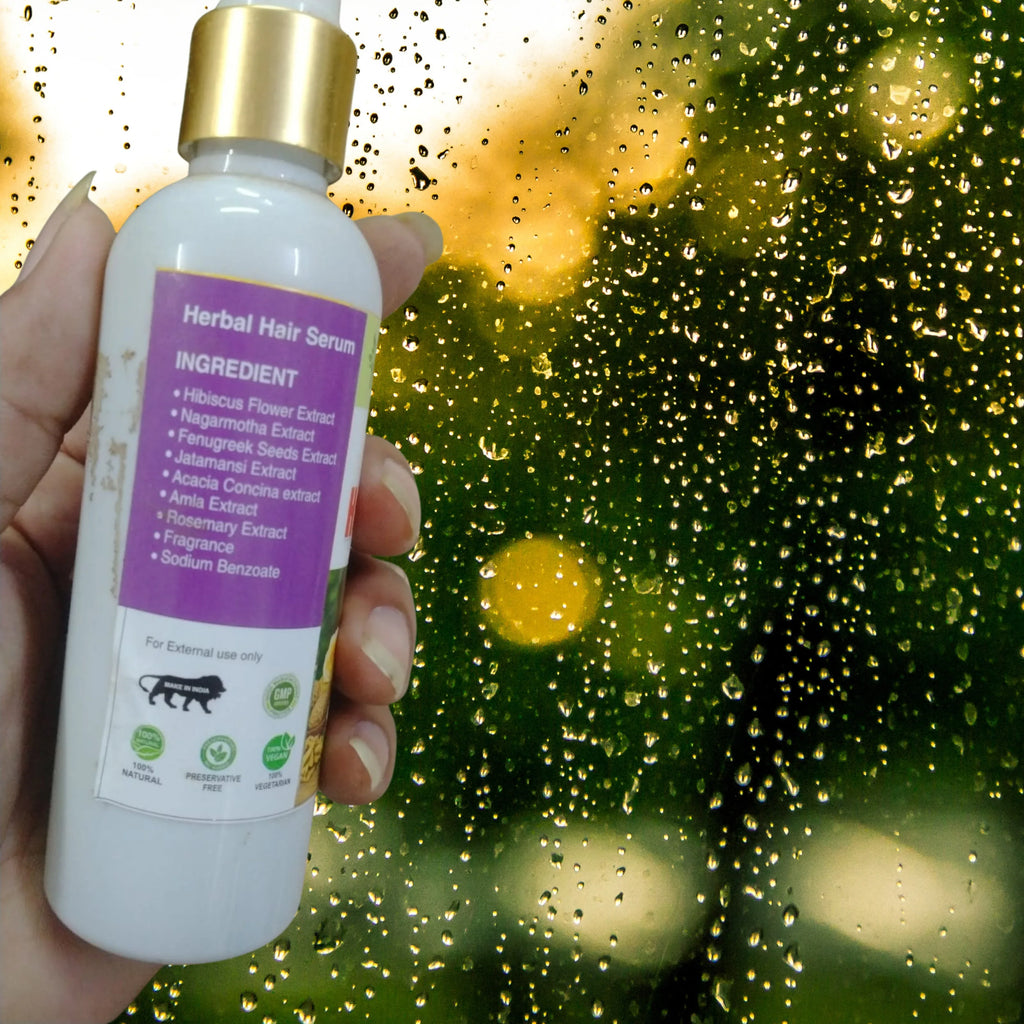 Herbal Hair Serum [100 ML] for for Silky, Tangle Free & Frizz-Free Hair by IndianJadiBooti - indianjadibooti