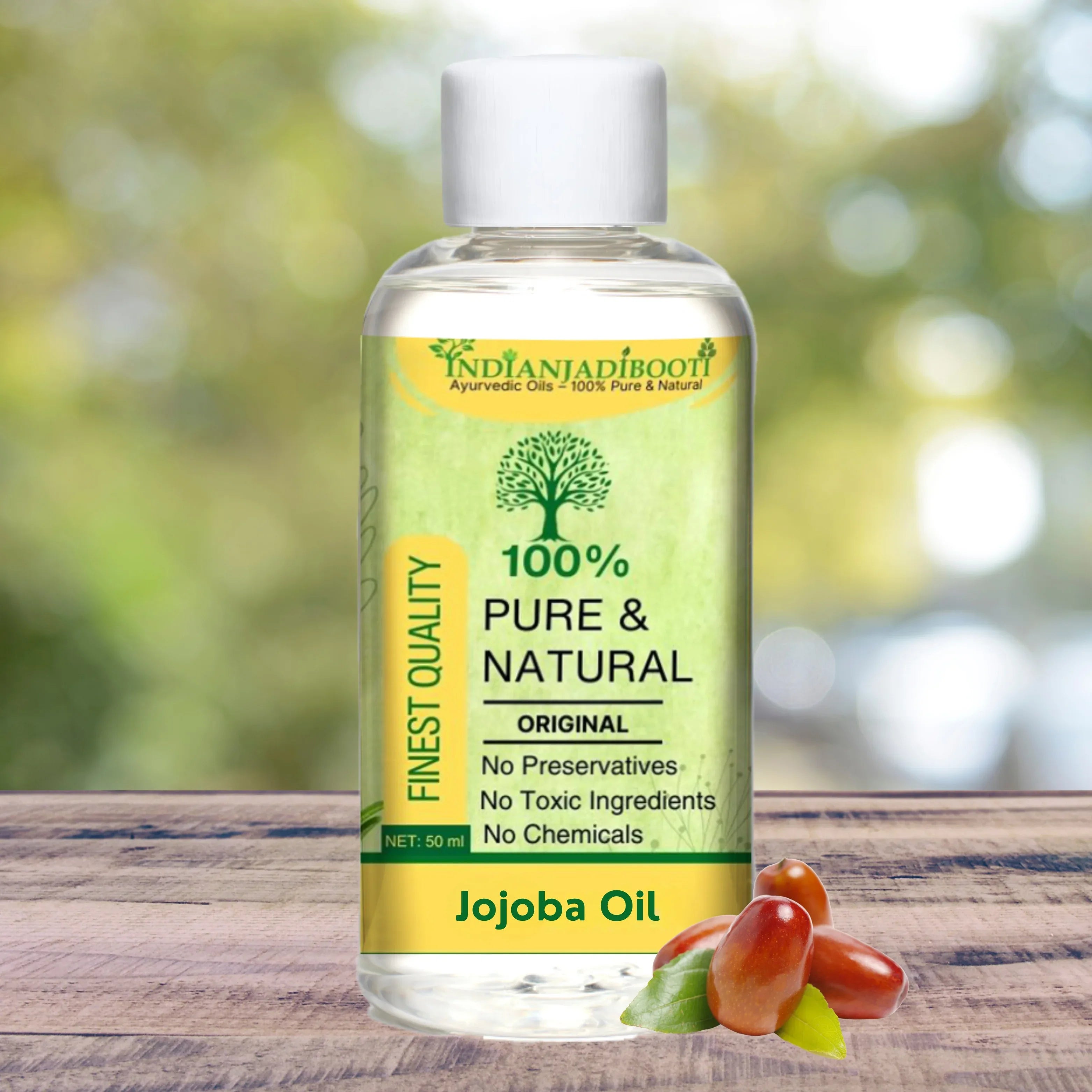Jojoba Edible (Essential) (Oil) - Simmondsia Chinensis (Tel) (For Skin Care & Hair Care) by IndianJadiBooti - indianjadibooti Main image