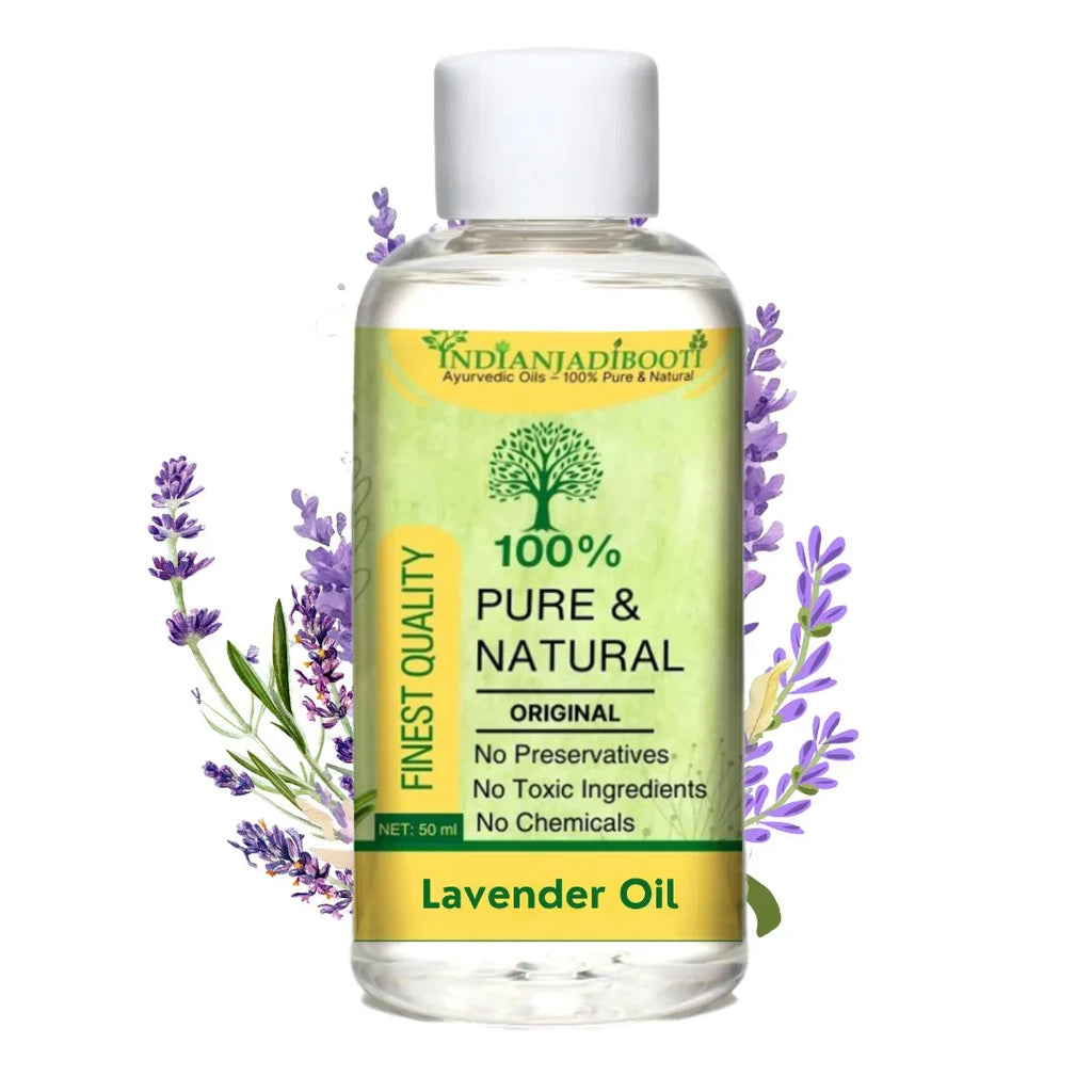 Lavender (Essential) (Oil) - Lavendula Stoechas (Tel) - Dharu (Tailam) by IndianJadiBooti (For Skin, Hair Growth and Aromatherapy) - indianjadibooti