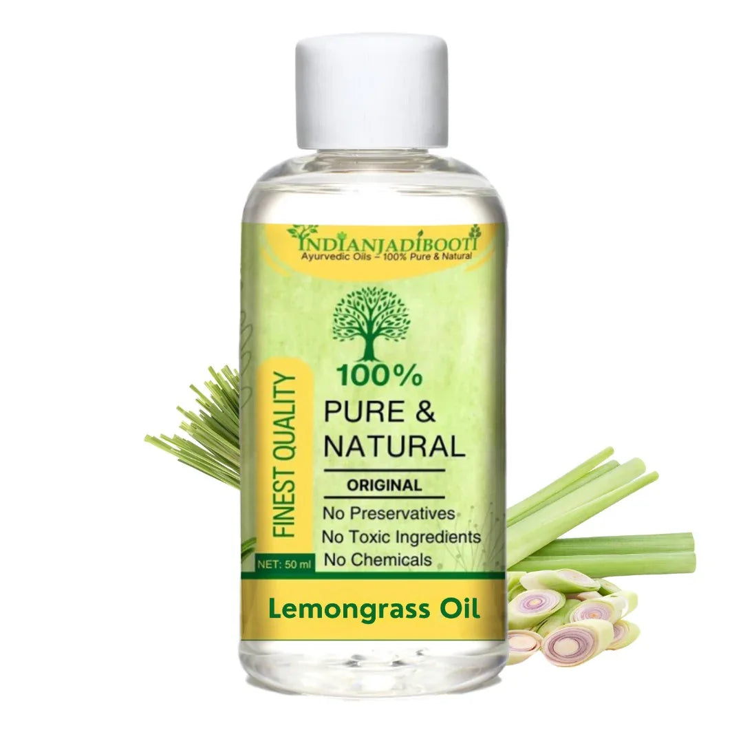 Lemon Grass Edible (Essential) (Oil) - Jarakush (Tel) - Fever Grass - Cymbopogon Citratus by IndianJadiBooti - indianjadibooti