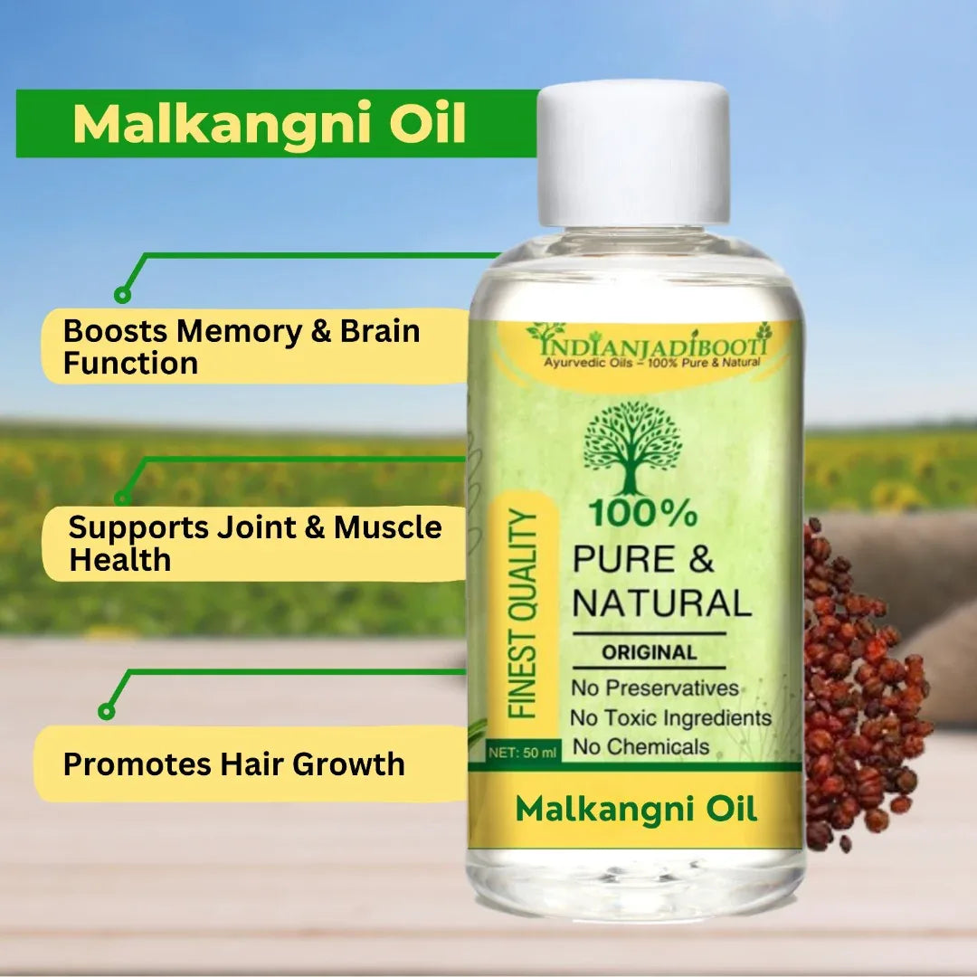 Malkangani Edible (Cold Pressed) (Oil) - Jyotishmati (Tel) - Celastrus Paniculatus - (Natural Therapeutic Grade) by IndianJadiBooti Secondary image