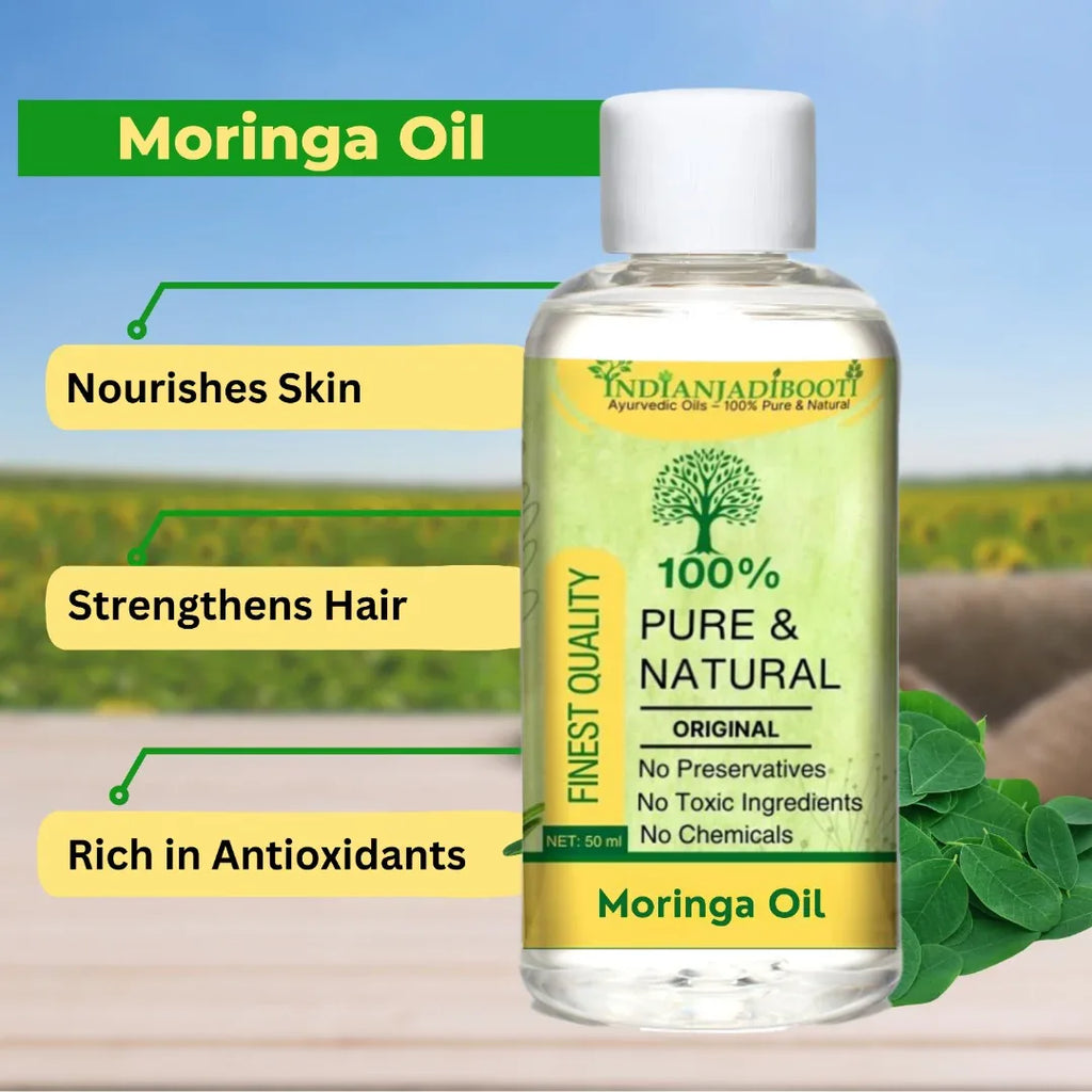 Moringa Edible (Cold Pressed) (Carrier) (Oil) - Sehjan (Tel) - Sohjana - Saragavo - Moringa Oleifera by IndianJadiBooti - indianjadibooti