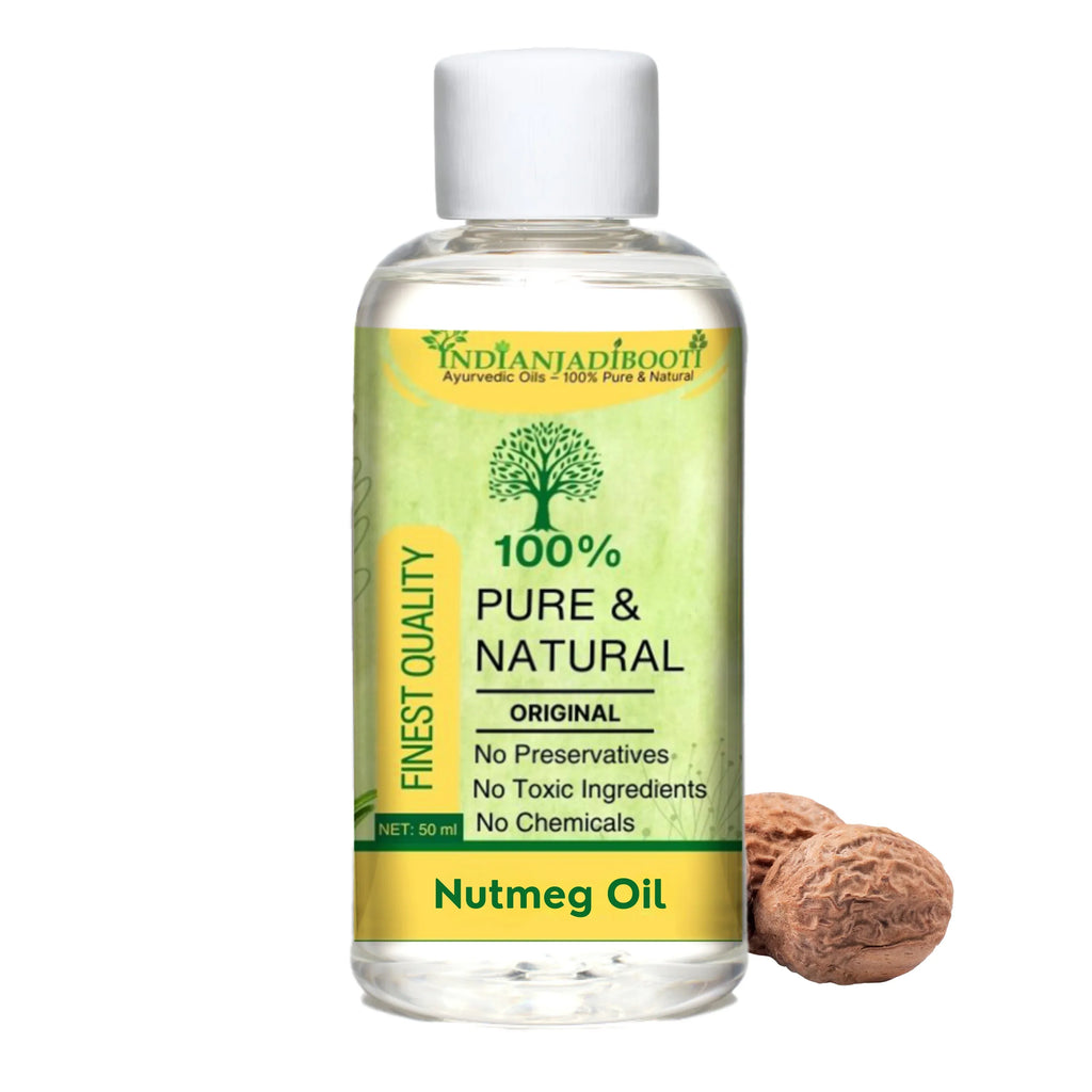 Nutmeg Edible (Cold Pressed) Spice (Oil) - Jaiphal (Tel) - Jatiphal - Jayaphal - Jayfal - Jayphal - Jaifal - Myristica Fragrans by IndianJadiBooti - indianjadibooti