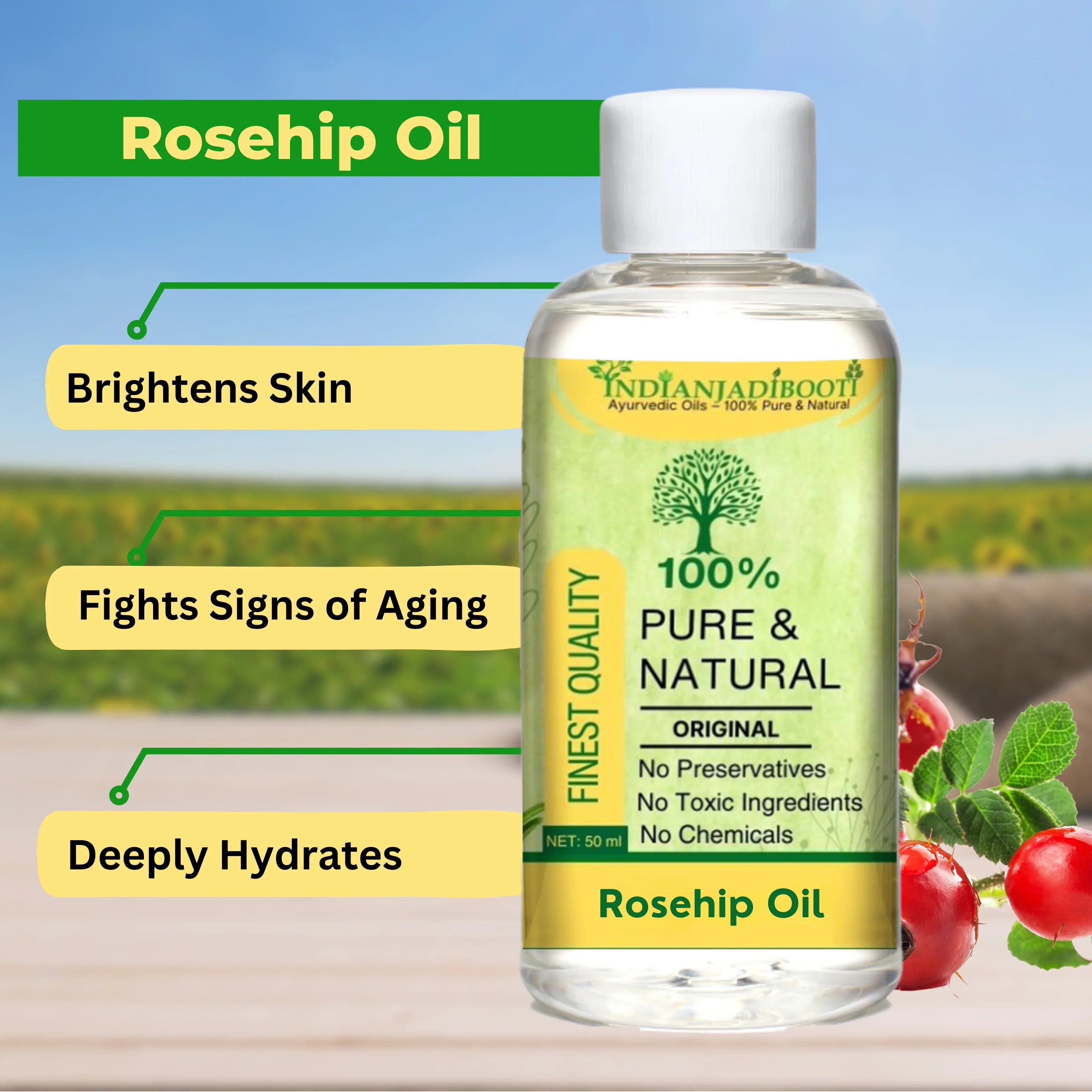 Rosehip Edible (Cold Pressed) (Carrier) (Oil) - Rose Hip (Tel) - Rose Haw - Rose Hep - Rosa Canina by IndianJadiBooti - indianjadibooti
