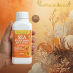 Sea Buckthorn Pulp Concentrate - Hippophae Rhamnoides (300 ML) | Cold-Pressed | Makes 50 Glasses | Natural Vitamin C, Omega 3 6 7 9 rich | Skin Glow & Gut Health Support by IndianJadiBooti - indianjadibooti