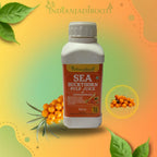 Sea Buckthorn Pulp Concentrate - Hippophae Rhamnoides (300 ML) | Cold-Pressed | Makes 50 Glasses | Natural Vitamin C, Omega 3 6 7 9 rich | Skin Glow & Gut Health Support by IndianJadiBooti - indianjadibooti