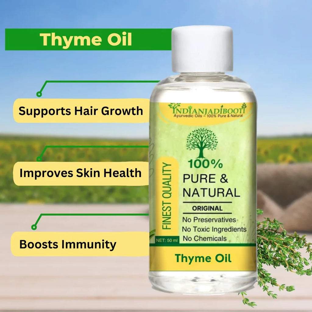 Thyme Leaves Edible (Essential) (Oil)- Thymus Vulgaris (Tel) by IndianJadiBooti - indianjadibooti