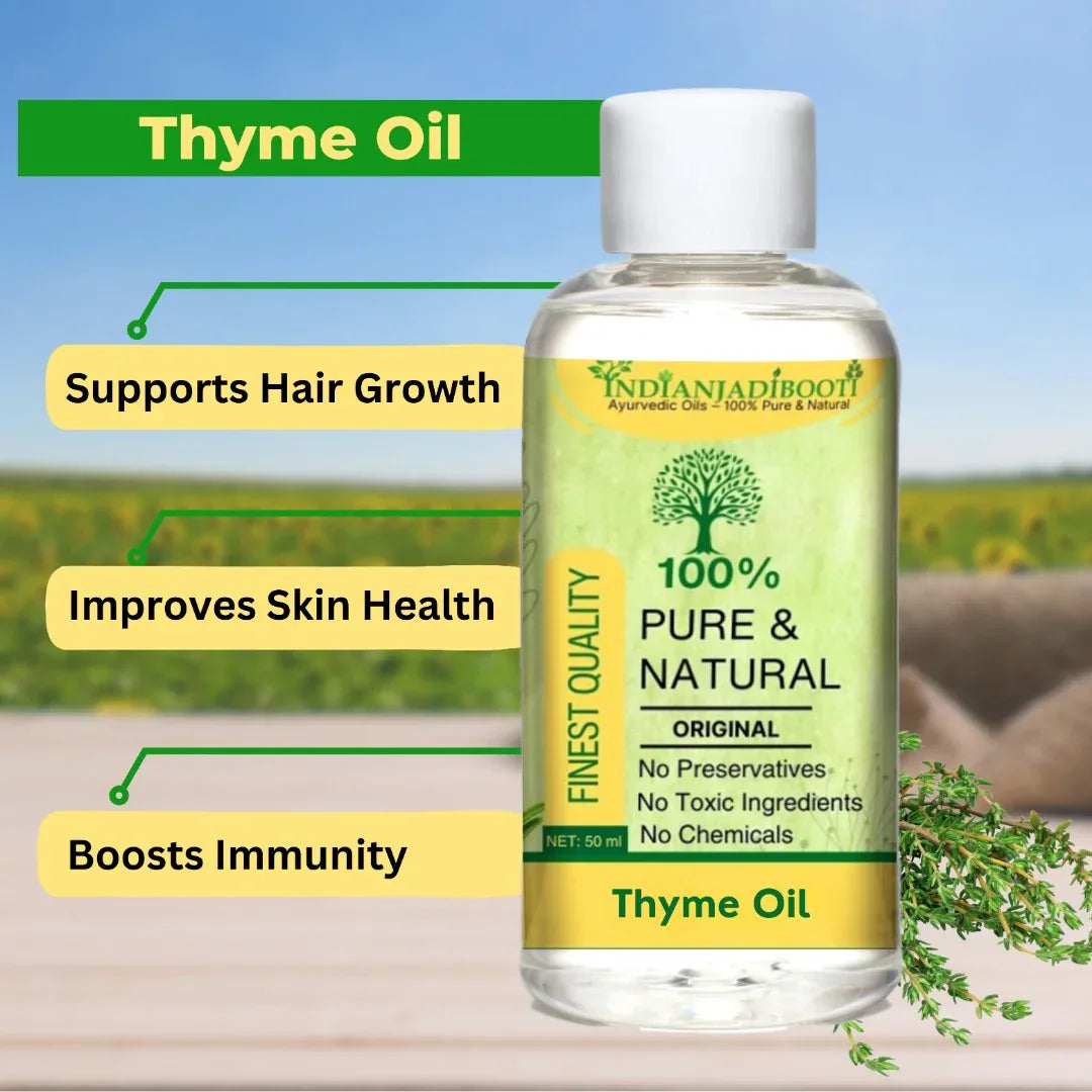 Thyme Leaves Edible (Essential) (Oil)- Thymus Vulgaris (Tel) by IndianJadiBooti - indianjadibooti