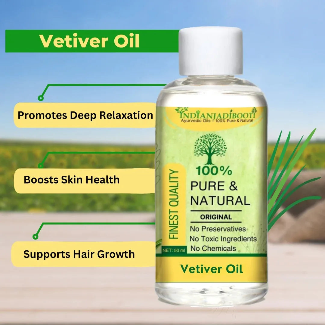 Vetiver Edible (Essential) (Oil) - Khas (Tel) - Khus (Tailam) - Ushira - Vala - Lavancha - Vetti Veru - Coleus Vettiveroides - Vilamichai Ver - Valak - Vetiveria Zizanioides - Kas Ramacham by IndianJadiBooti - indianjadibooti